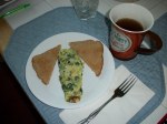 Spinach Omelet breakfast