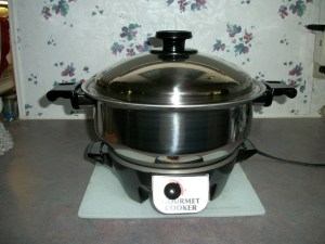 The six-quart Gourmet Cooker by Kitchen Craft Cookware